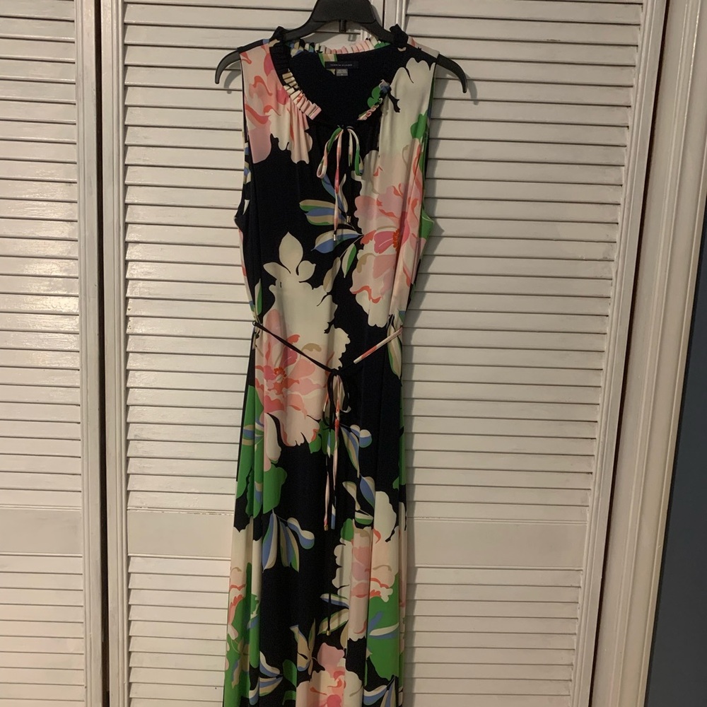 PRICE DROP⬇️⬇️⬇️ Floral Sleeveless Maxi Dress - Navy, Pink, Green